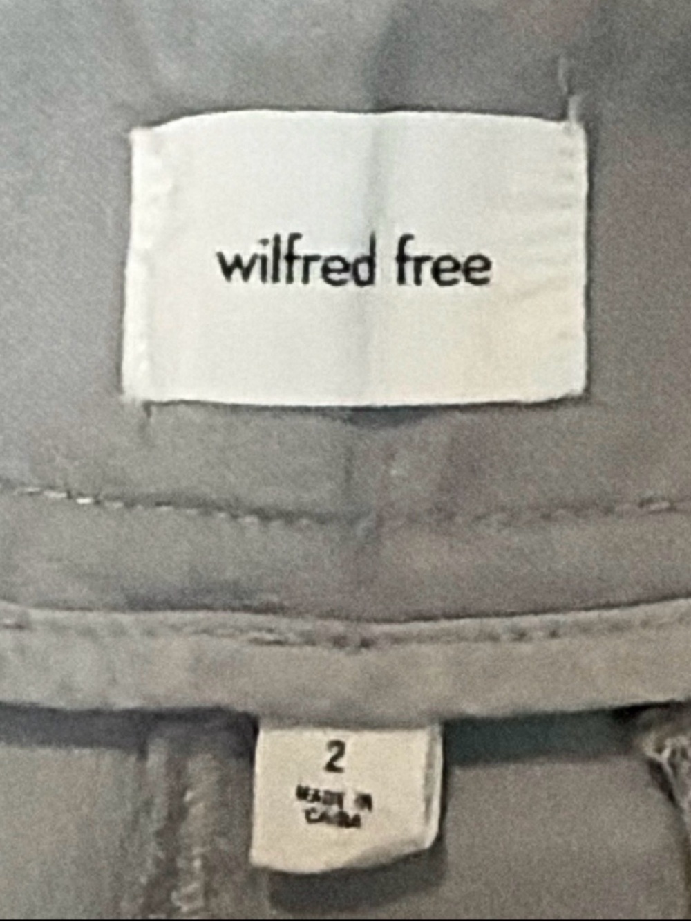 Aritzia WILFRED Free Picture Grey Cargo Wide Leg Utility Pants Size 2 - Picture 9 of 11